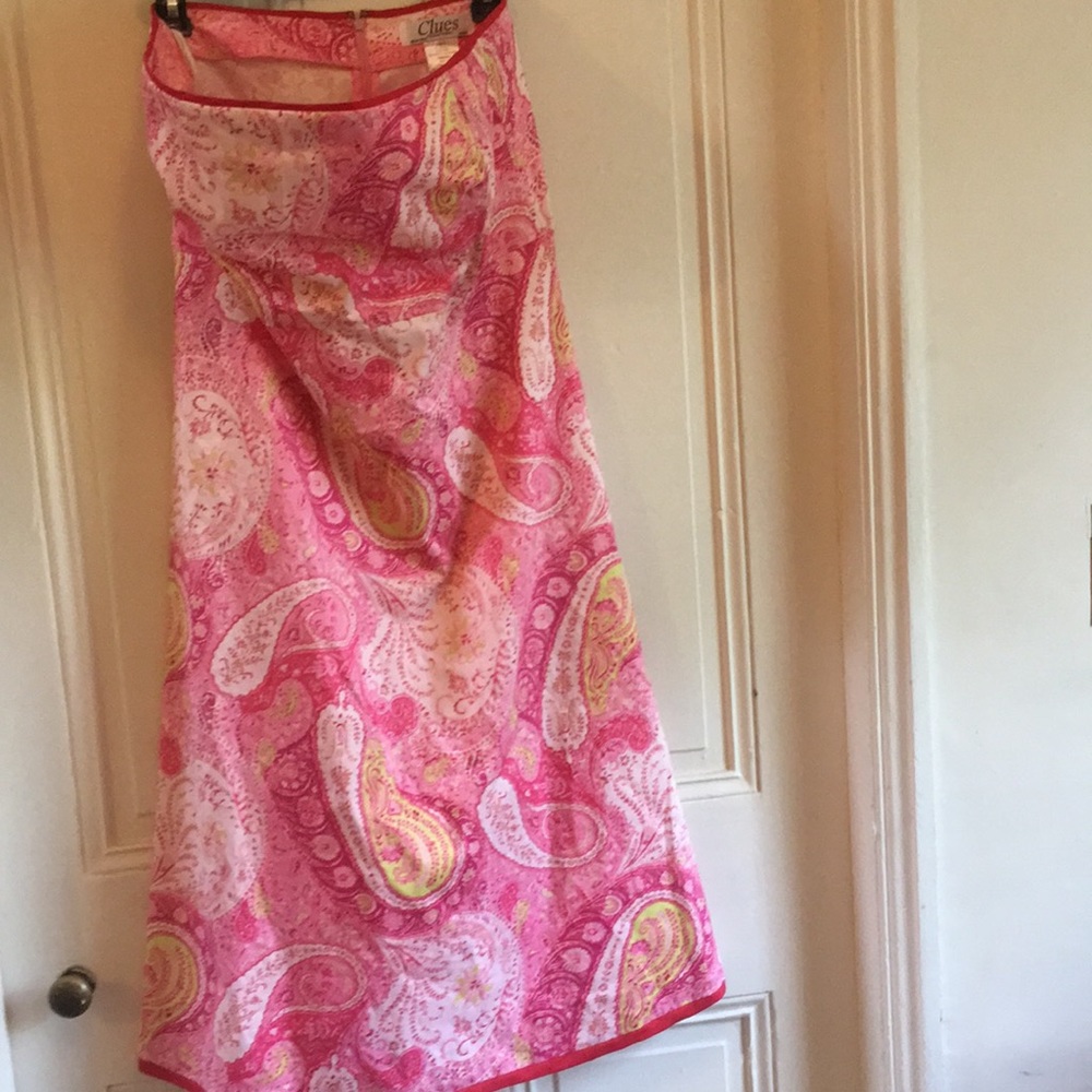 Clues Collections Lilly-like strapless pink size12